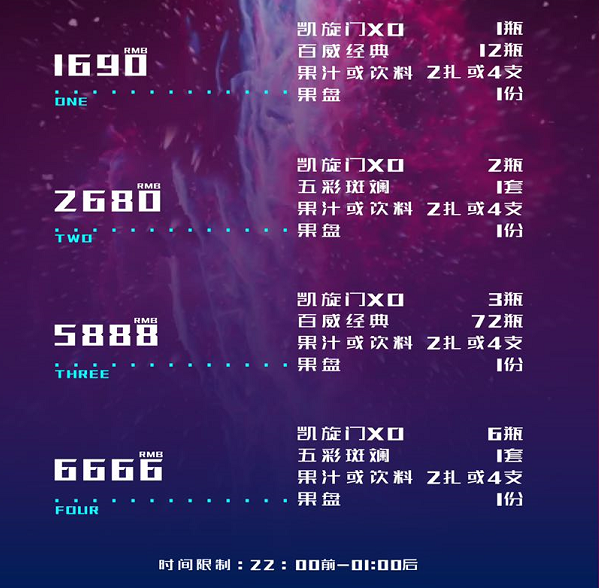 洛阳SPACE酒吧消费价格，斯贝斯酒吧订桌